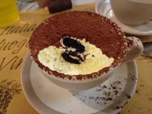 Tiramisú con galleta Oreo #Veganuary at Buddy VEGGY in Rome