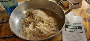Spaghetti cacio&pepe at Buddy VEGGY in Rome