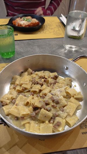 Carbonara at Buddy VEGGY in Rome