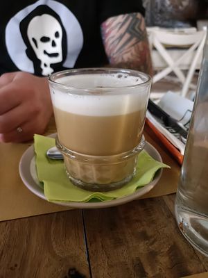 Caffe latte at Buddy VEGGY in Rome