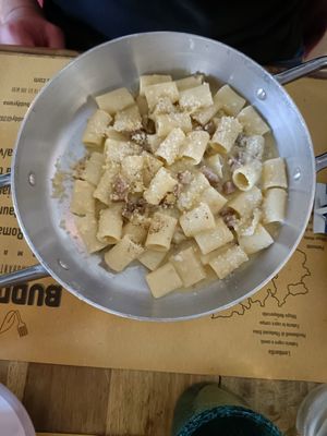 Carbonara at Buddy VEGGY in Rome