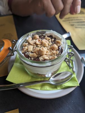 Nutella cheesecake (more like whipped cream) at Buddy VEGGY in Rome