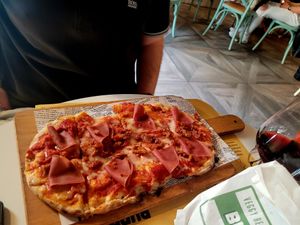 Pinsa speck at Buddy VEGGY in Rome