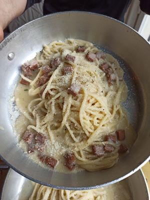 Pasta alla Gricia at Buddy VEGGY in Rome
