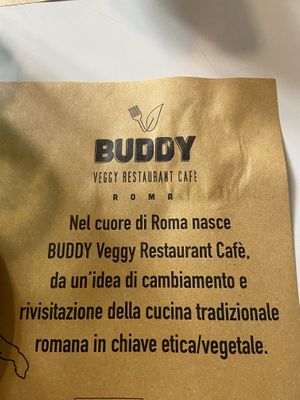 Tovaglietta  at Buddy VEGGY in Rome