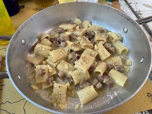 Pasta carbonara (quite cheesy and heavy but very good)  at Buddy VEGGY in Rome