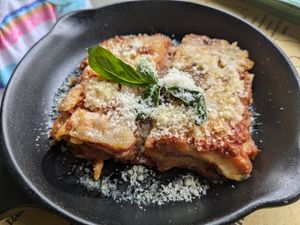 Lasagna Bolognese - so good! at Buddy VEGGY in Rome