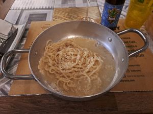 Cacio e Pepe (vegan version) at Buddy VEGGY in Rome