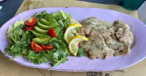 Lemon Scallopinig  at Buddy VEGGY in Rome