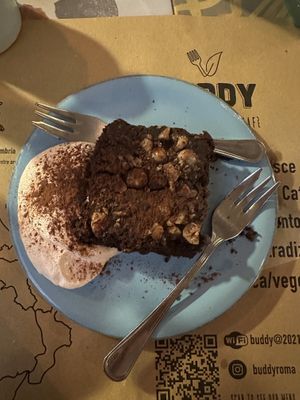 Hazelnut brownie   at Buddy VEGGY in Rome