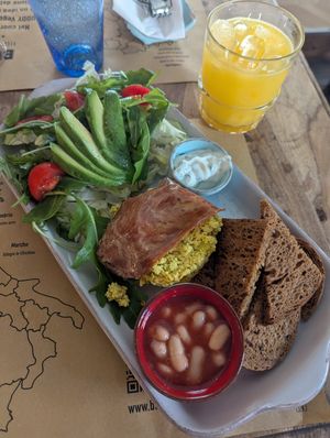 Brunch plate at Buddy VEGGY in Rome