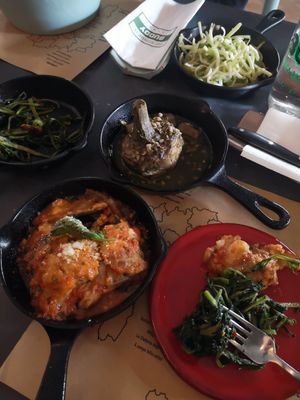 Selection of antipasti at Buddy VEGGY in Rome