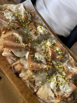 Pinsa mortadella  at Buddy VEGGY in Rome