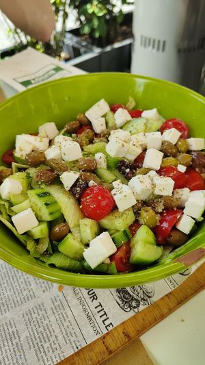 Greek salad at Buddy VEGGY in Rome