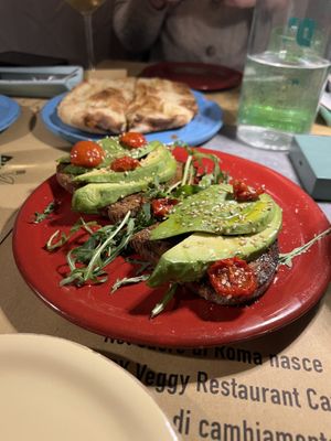Avocado bruschetta   at Buddy VEGGY in Rome