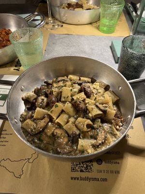 Mushroom pasta  at Buddy VEGGY in Rome