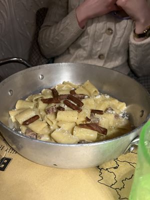 Carbonara pasta  at Buddy VEGGY in Rome