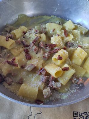 Vegan Carbonara at Buddy VEGGY in Rome