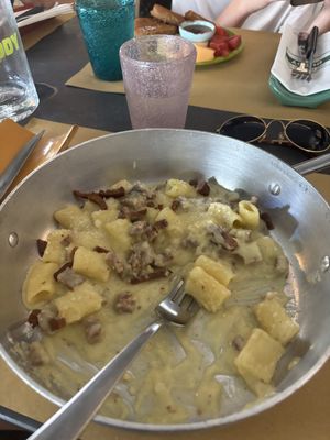 Pasta carbonara  at Buddy VEGGY in Rome