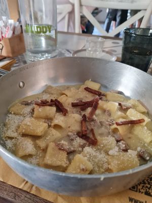 Carbonara at Buddy VEGGY in Rome