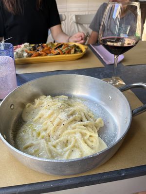 Vegan Cacio e pepe  at Buddy VEGGY in Rome