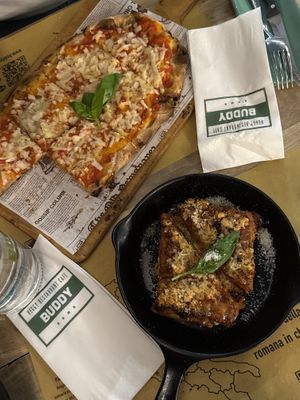 Pizza & Lasagna  at Buddy VEGGY in Rome