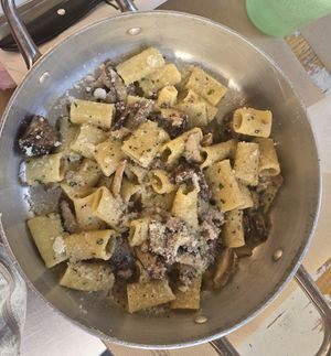 Mushroom Pasta at Buddy VEGGY in Rome