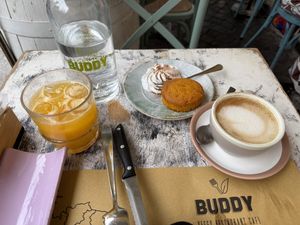 Sandwich brunch (sandwich not shown)  at Buddy VEGGY in Rome