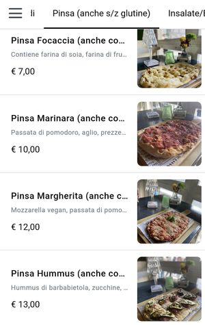 Menu at Buddy VEGGY in Rome
