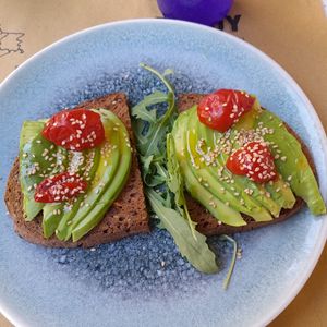 I had the avocado and a ginger shot at Buddy VEGGY in Rome