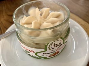 almond orange vegan ice cream at Buddy VEGGY in Rome