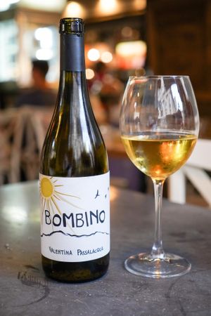 Vegan wine at Buddy VEGGY in Rome