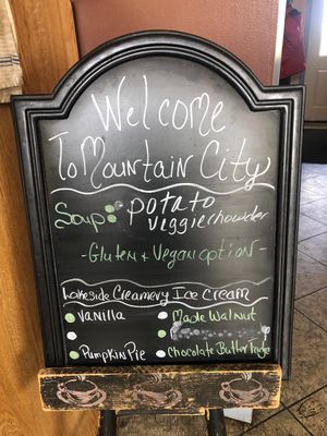 Vegan soup   at Mountain City Coffeehouse in Frostburg