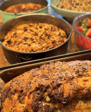 so many cakes 😍 at Caffe della Pace in Montreal