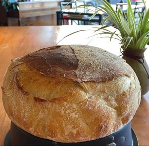 fresh bread every morning  at Caffe della Pace in Montreal