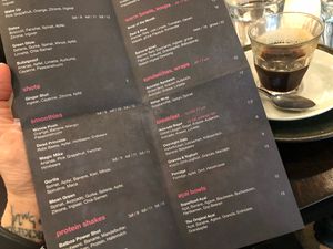 menu at roots - Lintheschergasse in Zurich