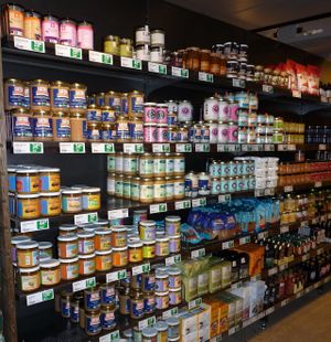 Different nut butter at Paradiset - Brännkyrkagatan in Stockholm