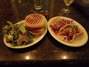 Taco's and a SLT. at Speakeasy in Petaluma