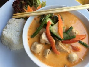 Soy balls curry coco (vegan) at Savory Chay in Berlin