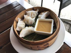 Tofu dumplings  at Savory Chay in Berlin