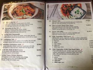 menu at Savory Chay in Berlin