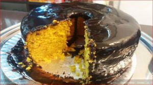 Cenoura com Chocolate / Carrot with Chocolate
 at Cantinho da Terra in Santos