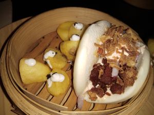 Bao de chorizo at Natura Gourmet in Alicante