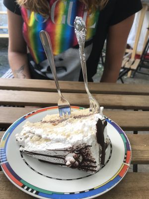 Vegan cake  at Tante Emmas Veganeria in Saarbrucken