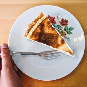 Best Kasekuchen ever  at Tante Emmas Veganeria in Saarbrucken