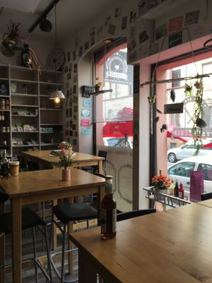 Inside  at Tante Emmas Veganeria in Saarbrucken