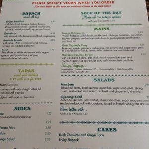 Menu  at Lounges - Brasco Lounge in Liverpool