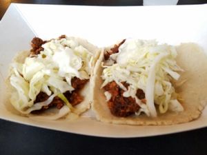 vegan chorizo tacos at Tacopocalypse in Des Moines