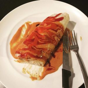 Red Curry Tofu Burrito at Tacopocalypse in Des Moines