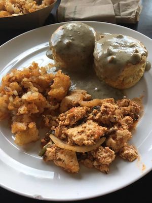 Vegan Breakfast Platter at Tacopocalypse in Des Moines